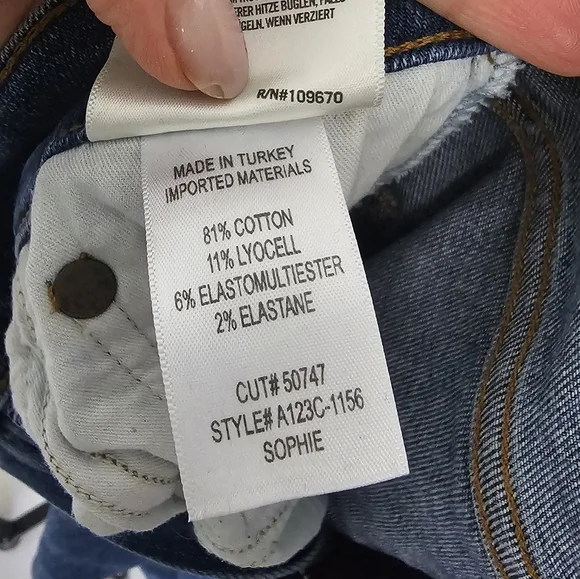 Agolde Jeans Women Size 25 Blue Sophie Style Slim Leg Mid Wash Denim - Picture 7 of 14